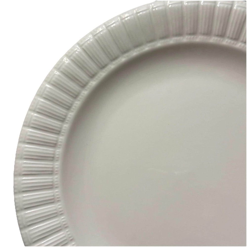 Pier 1 Lunca Blanca White Salad Plate Set of 4 Dishwasher Safe 8" - Picture 5 of 8